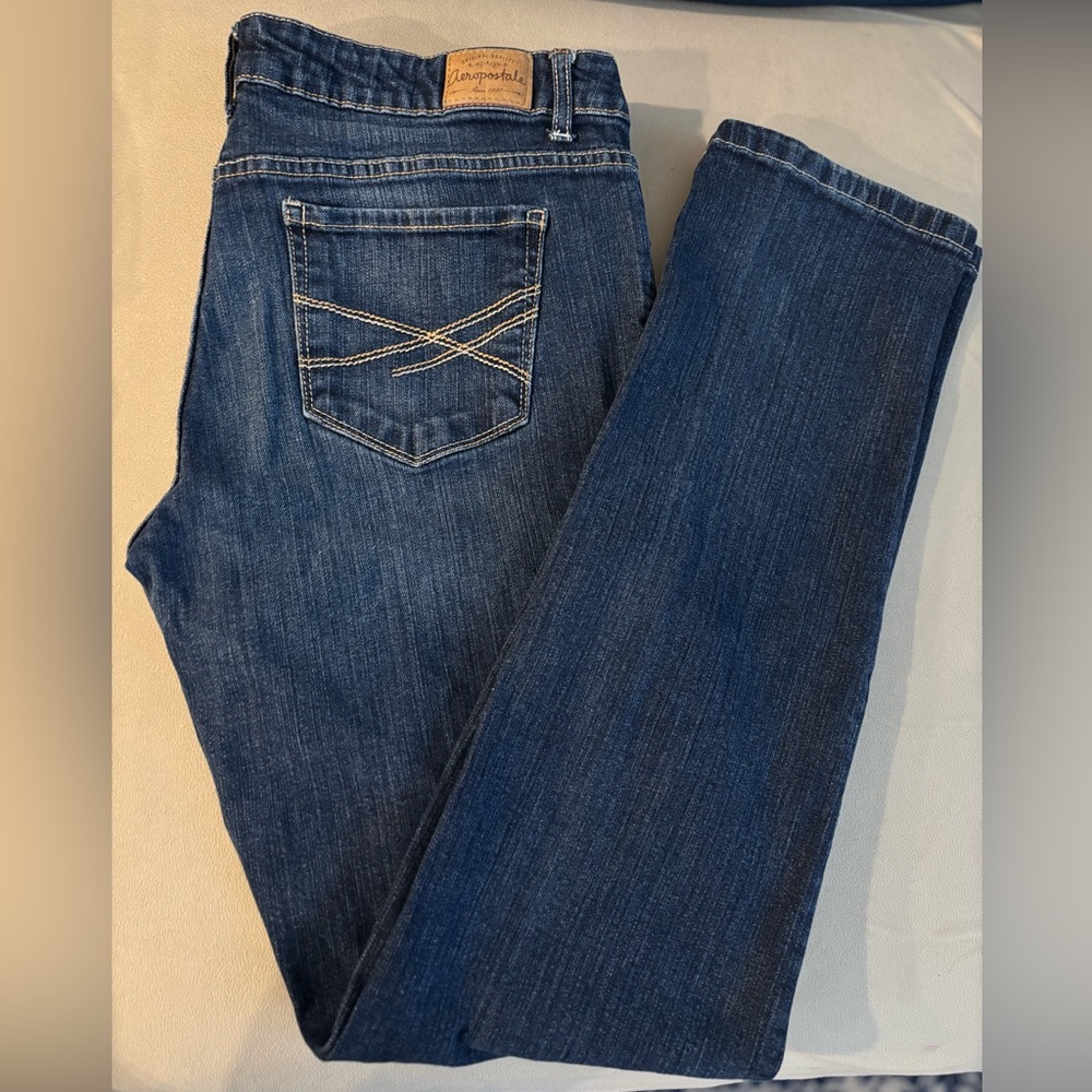 Aeropostale Dark Blue Straight Leg Jeans